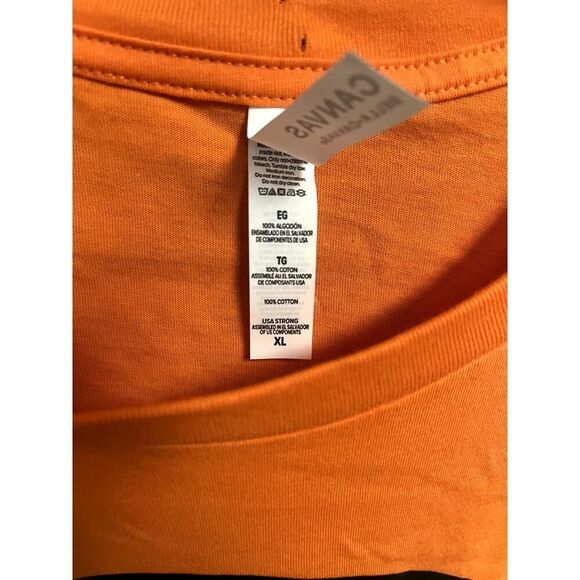 Y2K Nightmare Before Christmas + Halloween Orange T-Shirt Size XL Unisex Gift - Picture 4 of 4